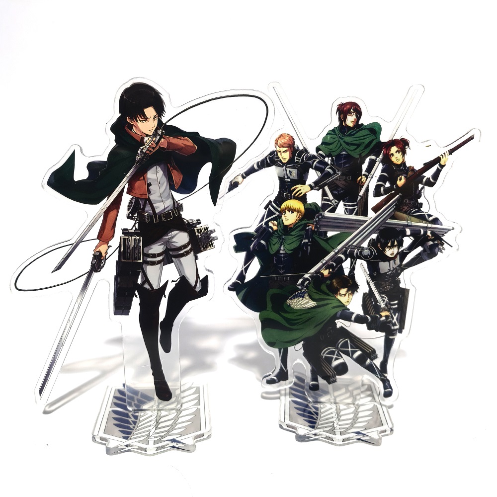 Action Figure Stand - Атака Титанов Акриловые стоячие Эрен Микаса