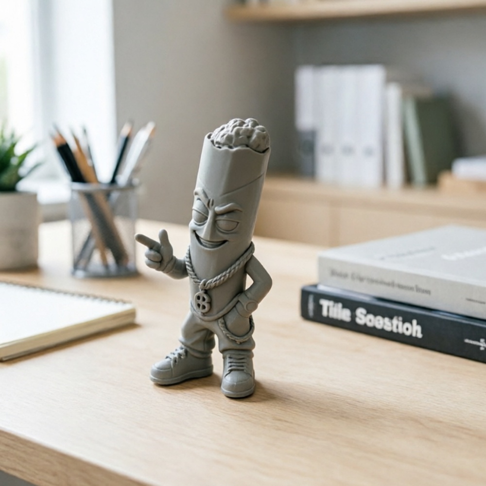 Pop Display Shelf - Модная серая пластиковая фигурка, маленькая 3D-модель,