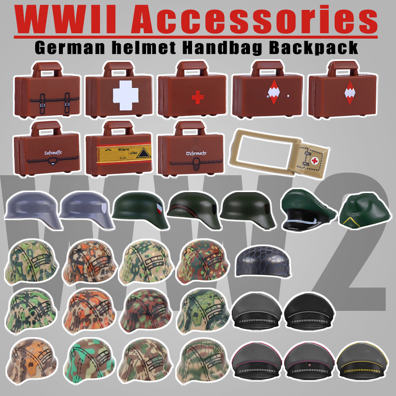 Lego Minifigure Holder - WW2 военная военная армейская серия, аксессуары,