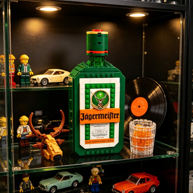 Building Block Mini - Набор строительных блоков Jagermeister: мини-кирпичики с