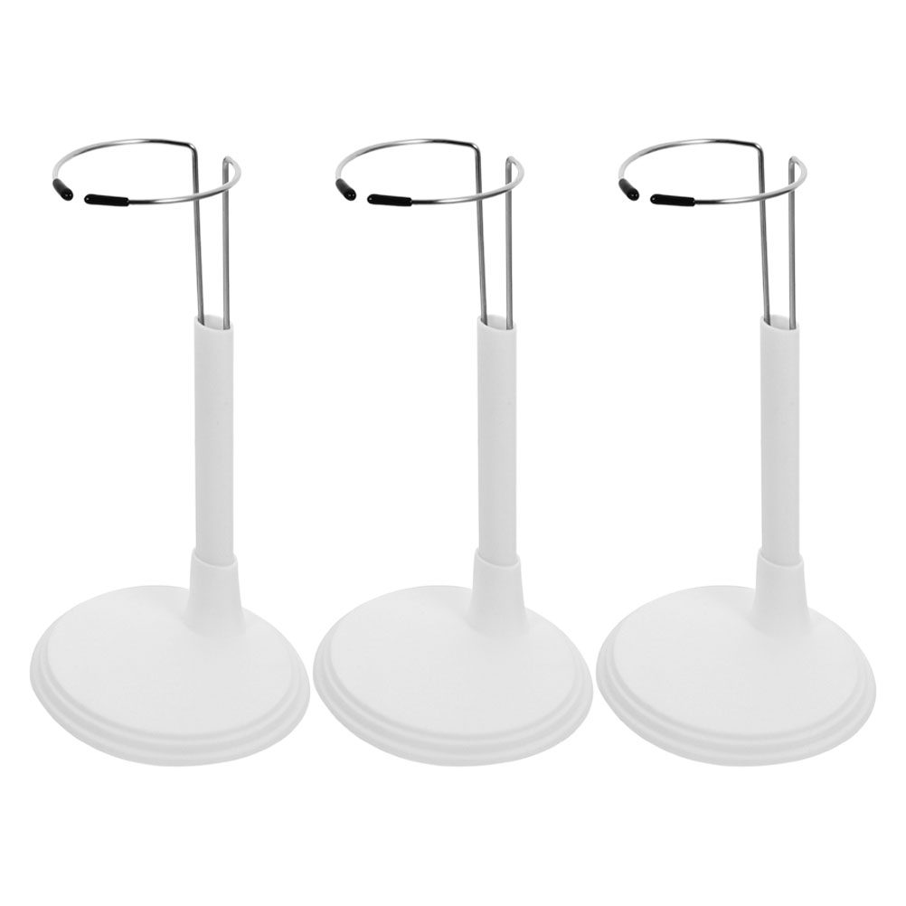 Action Figure Stand - 3 шт. белых регулируемых подставок для