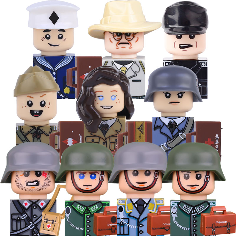 Lego Minifigure Holder - Военные фигурки солдат: Немецкая горная пехота,