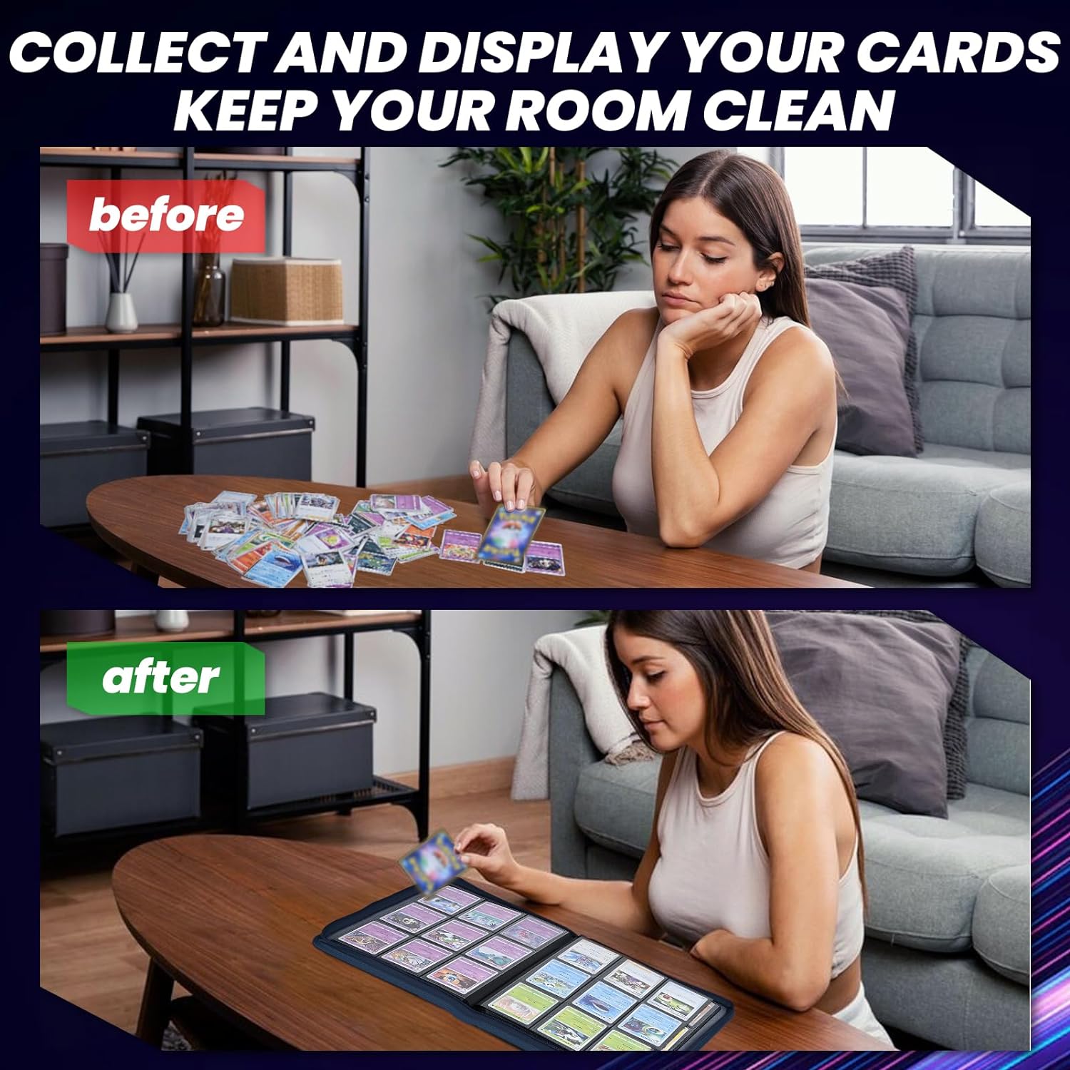 Папка для карточек с 9 кармана – обзор и цена Trading Card Binder